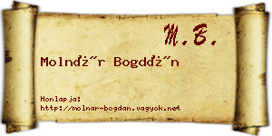 Molnár Bogdán névjegykártya